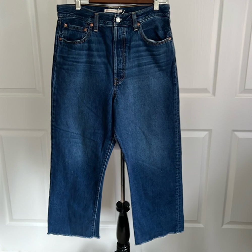 Levi’s Ribcage Straight Ankle Denim Jeans Womens Sz 31